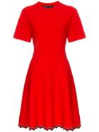 Proenza Schouler Zigzag Hem Knee-length Dress - Red