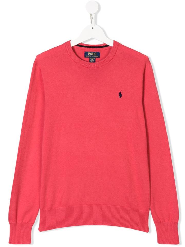 Ralph Lauren Kids Teen Embroidered Logo Sweater