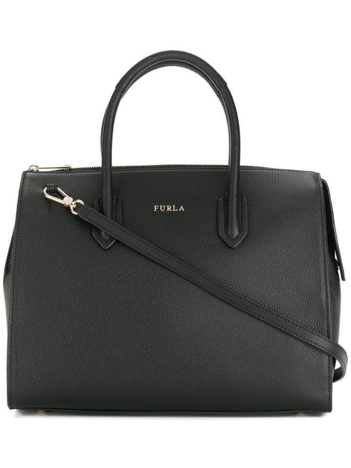 Furla Pin Satchel Bag - Black