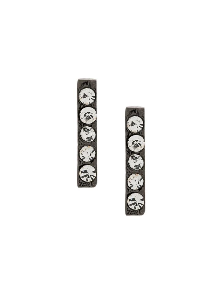Federica Tosi Embellished Stud Earrings - Silver