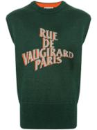 Wooyoungmi 'rue De Vaugirard Paris' Knitted Vest - Green