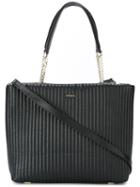 Dkny Quilted Tote, Women's, Black, Leather