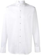 Canali Slim-fit Shirt, Men's, Size: Xl, White, Cotton