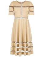 Gloria Coelho Tulle Panelled Dress - Neutrals