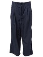 Craig Green Wide Leg Cropped Trousers, Men's, Size: L, Blue, Nylon