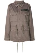 Philipp Plein Studded Cargo Jacket - Green