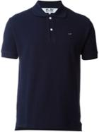 Comme Des Garçons Play Mini Heart Polo Shirt, Men's, Size: Small, Blue, Cotton
