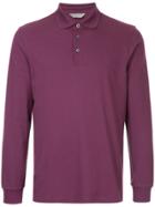 Gieves & Hawkes Embroidered Logo Polo Shirt - Pink & Purple