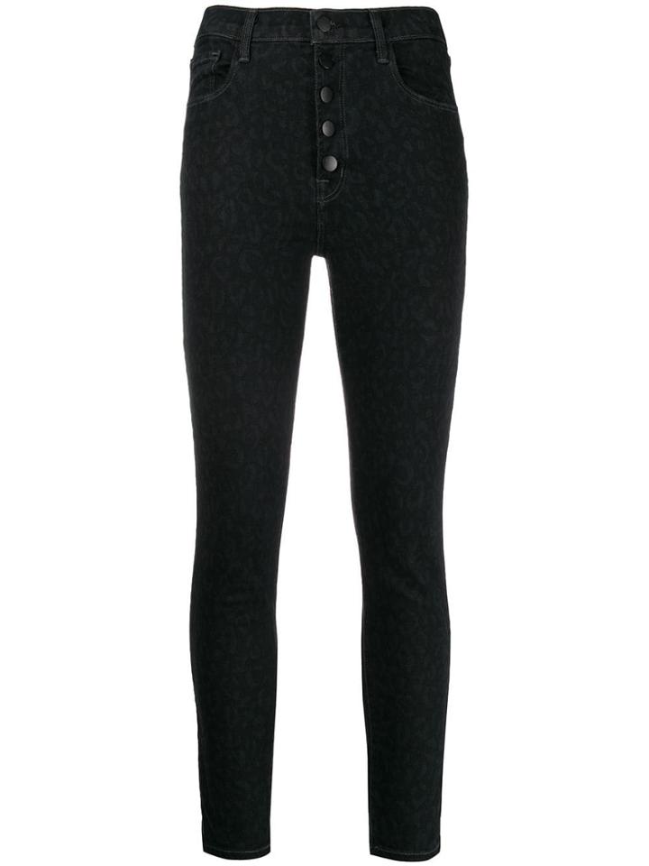 J Brand Lillie Button-up Skinny Jeans - Black
