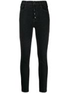 J Brand Lillie Button-up Skinny Jeans - Black