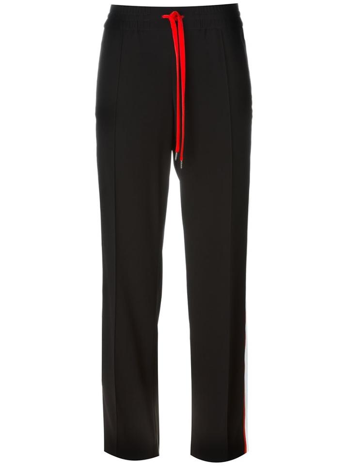 Kenzo Side Stripe Track Pants, Women's, Size: 40, Black, Polyester/triacetate