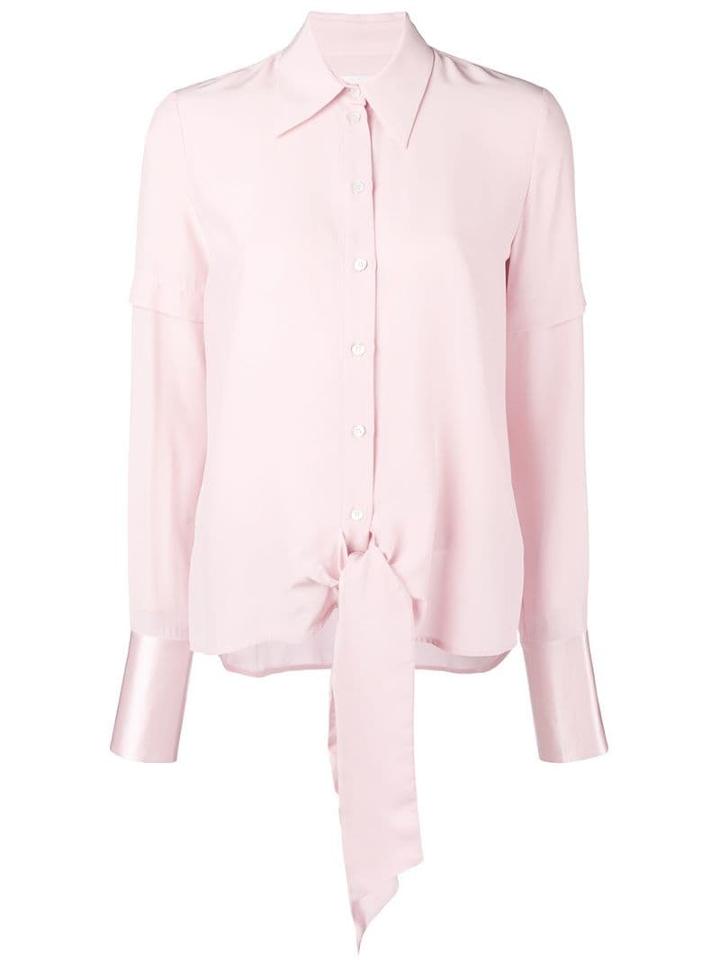Victoria Victoria Beckham Long-sleeve Fitted Blouse - Pink