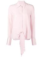 Victoria Victoria Beckham Long-sleeve Fitted Blouse - Pink