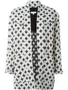 Iro Star Cardi Coat, Women's, Size: 40, Black, Cotton/polyester/spandex/elastane/cotton