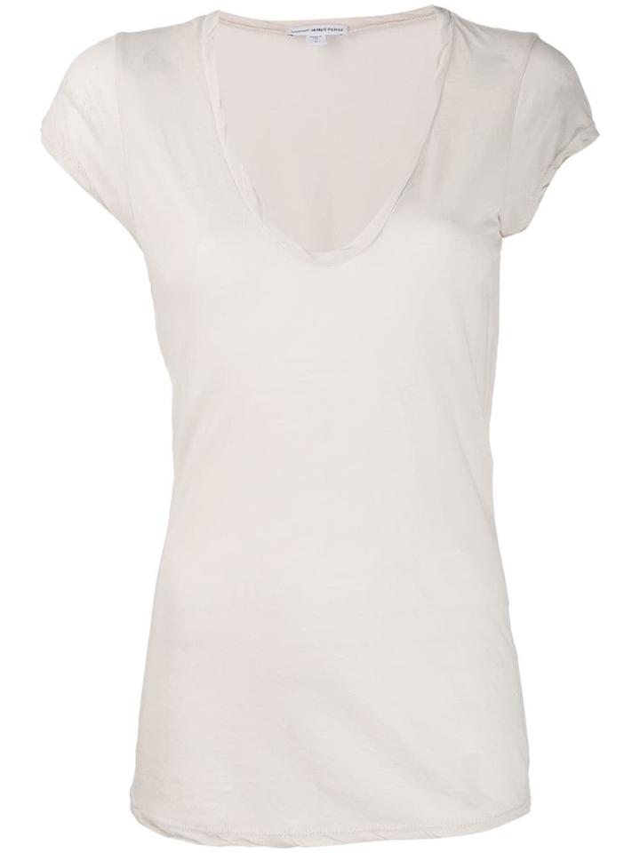 James Perse U Neck T-shirt - Neutrals