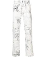 Alexander Mcqueen Floral Trousers - White