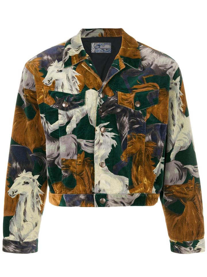 Kenzo Vintage Floral Velvet Jacket - Multicolour