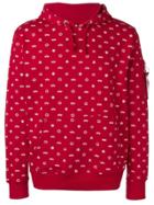 Alpha Industries All-over Print Hoodie - Red