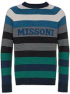Missoni Logo Intarsia Striped Sweater - Multicolour