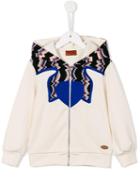 Missoni Kids Zig-zag Knitted Panel Hoodie, Girl's, Size: 6 Yrs, Nude/neutrals