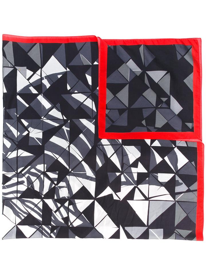 Faliero Sarti Printed Scarf, Women's, Grey, Silk/cotton