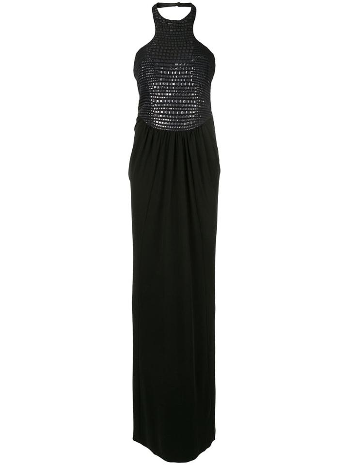 Tom Ford Embellished Halterneck Gown - Black