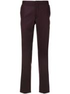 Incotex Straight Leg Trousers - Red