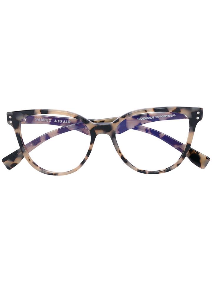 Family Affair - Cat Eye Glasses - Women - Acetate - 52, Black, Acetate