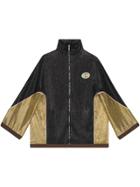 Gucci Crêpe Lurex Kimono Jacket - Black