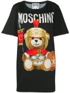 Moschino Roman Teddy Bear T-shirt Dress - Black