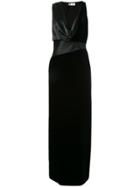 Lanvin Draped Neck Gown - Black