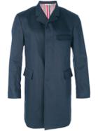 Thom Browne - Concealed Placket Coat - Men - Cotton - 2, Blue, Cotton
