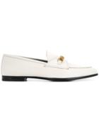 Tom Ford Chain Trim Loafers - White