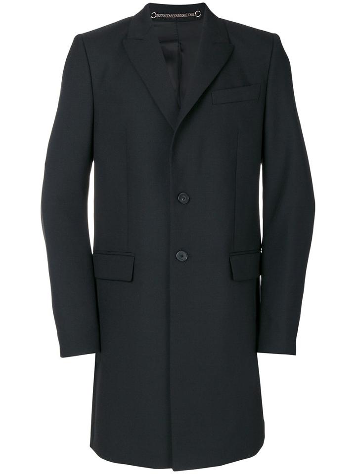 Givenchy - Classic Single Breasted Coat - Men - Cotton/cupro/mohair/wool - 50, Black, Cotton/cupro/mohair/wool