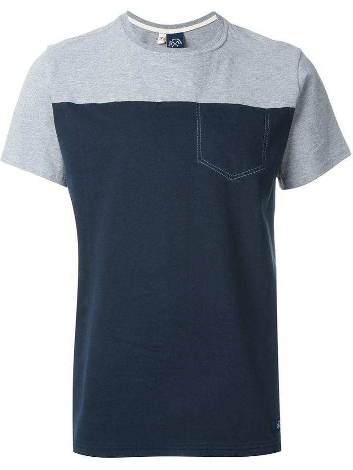 Bleu De Paname Bicolor T-shirt, Men's, Size: M, Blue, Cotton