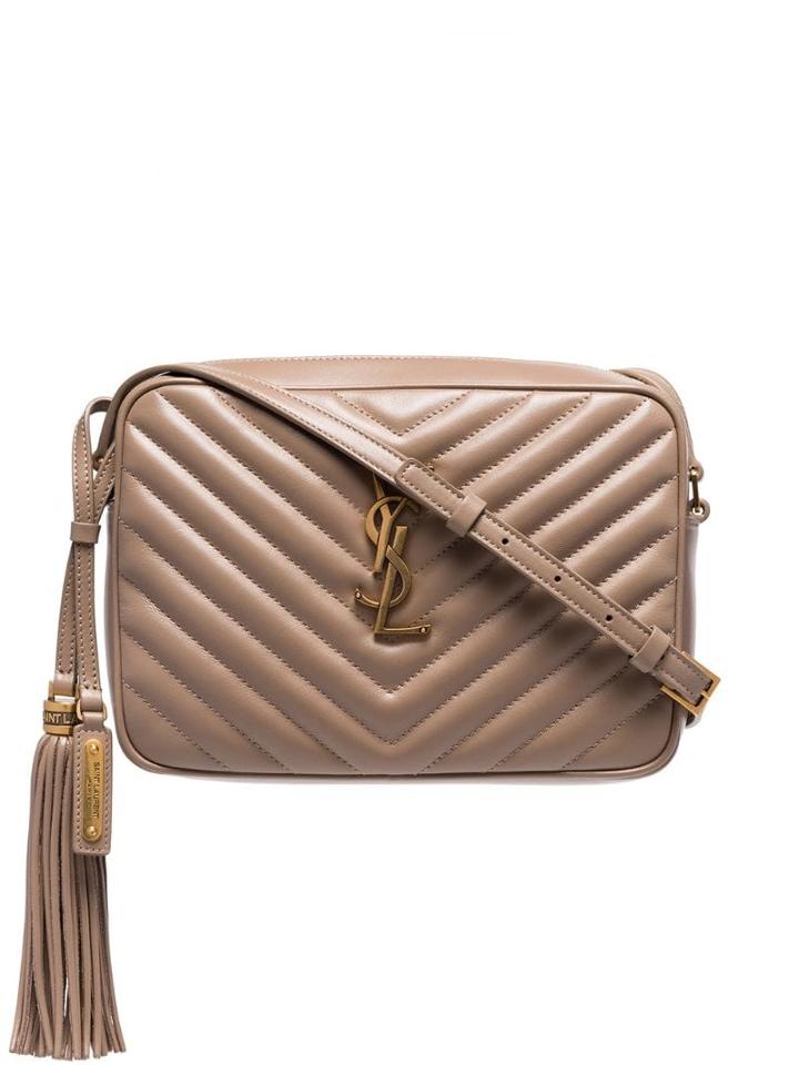 Saint Laurent Monogram Quilted Cross-body Bag - Neutrals