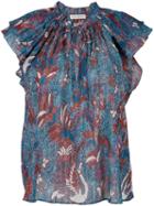 Ulla Johnson Ida Birds Of Paradise Top - Blue