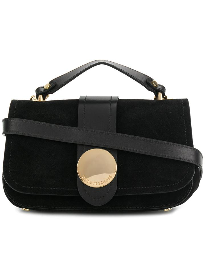 L'autre Chose Foldover Crossbody Bag - Black