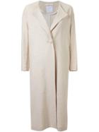 Cityshop Single Breasted Midi Coat, Women's, Size: 36, Nude/neutrals, Cotton/polyurethane/rayon