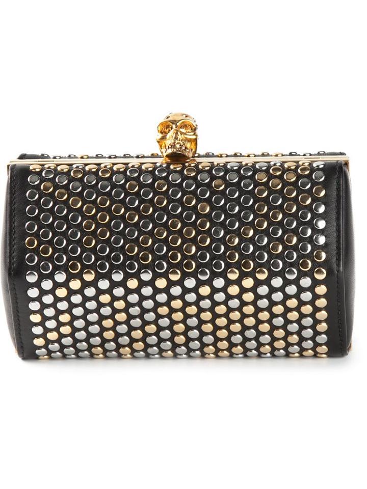 Alexander Mcqueen Hexagon Studded Box Clutch