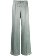 Off-white Iridescent Side Panelled Trousers - Green