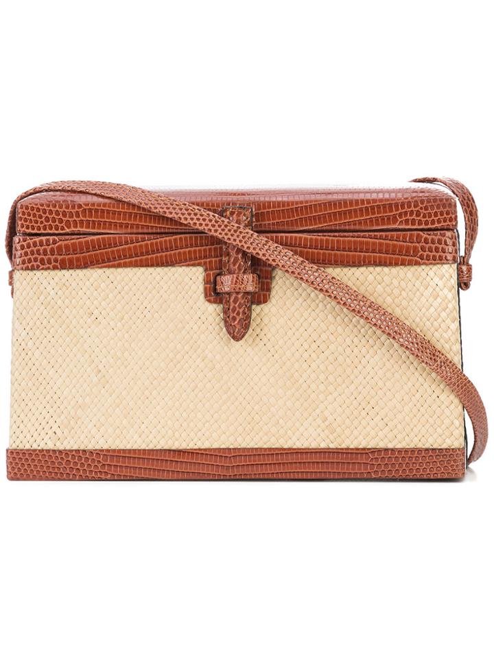 Hunting Season Rectangular Box Crossbody Bag - Nude & Neutrals