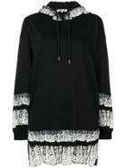 Mcq Alexander Mcqueen Printed Trim Hoodie - Black