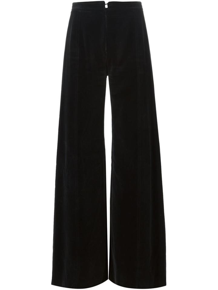 Emanuel Ungaro Vintage Flared Trousers - Black