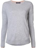 Magaschoni Round Neck Jumper, Women's, Size: Xs, Grey, Cashmere