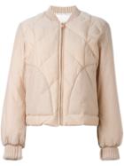 See By Chloé Quilted Puffer Jacket, Women's, Size: 36, Nude/neutrals, Cotton/polyamide/duck Feathers