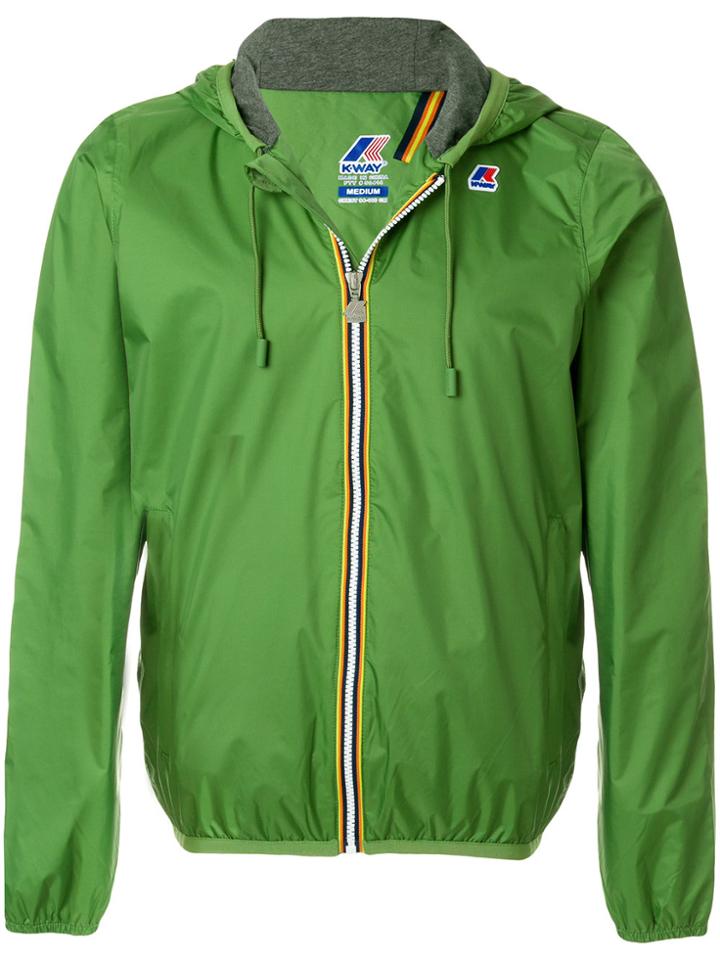 K-way Contrast Zip Jacket - Green