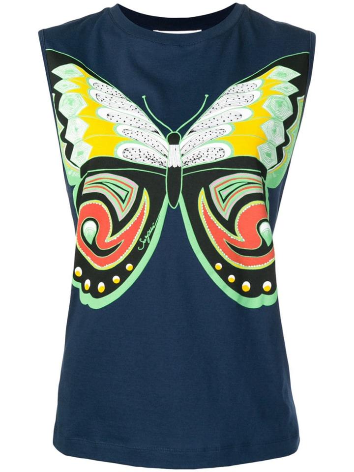 See By Chloé Butterfly Tank Top - Blue