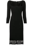 Versace Lace Detailed Dress - Black