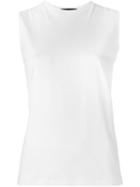 Simone Rocha Back Bow Tank Top, Women's, Size: Small, White, Cotton